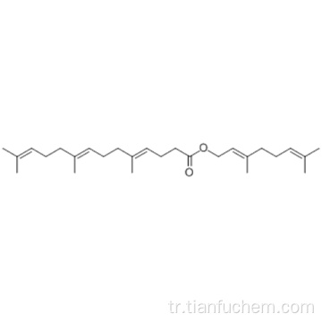 4,8,12-Tetradekatrienoik asit, 5,9,13-trimetil -, (57192370,2E) -3,7-dimetil-2,6-oktadien-1-il ester, (57192371,4E, 8E) - CAS 51 -77-4
